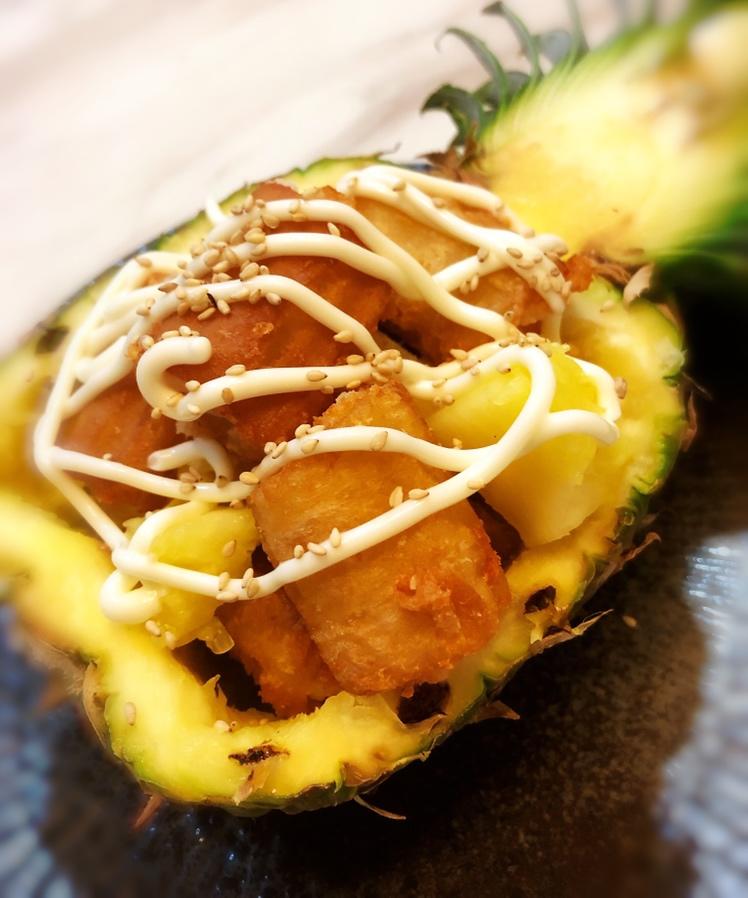 菠萝油条虾