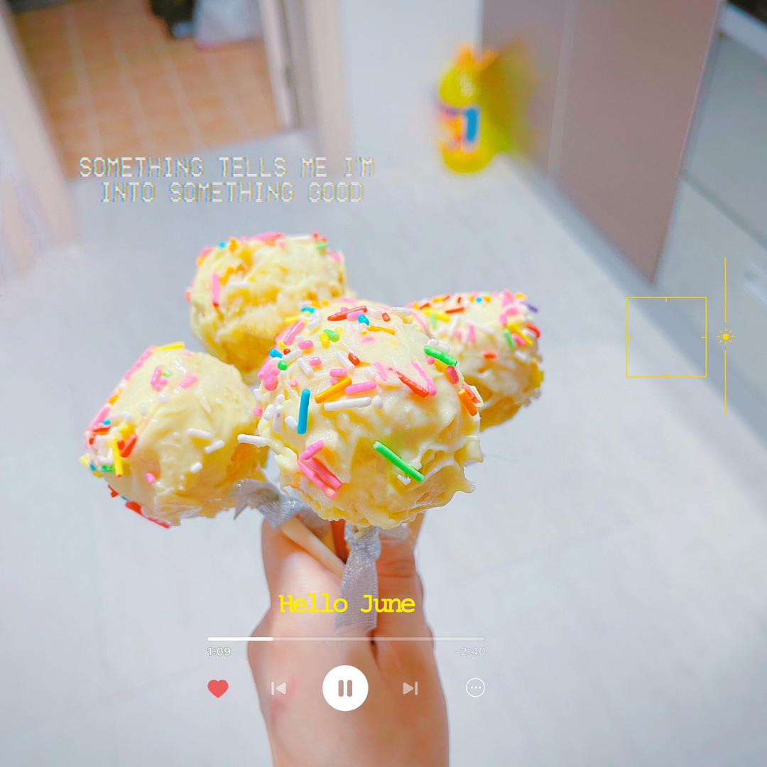 超高颜值的彩虹蛋糕棒棒糖（无模具版）