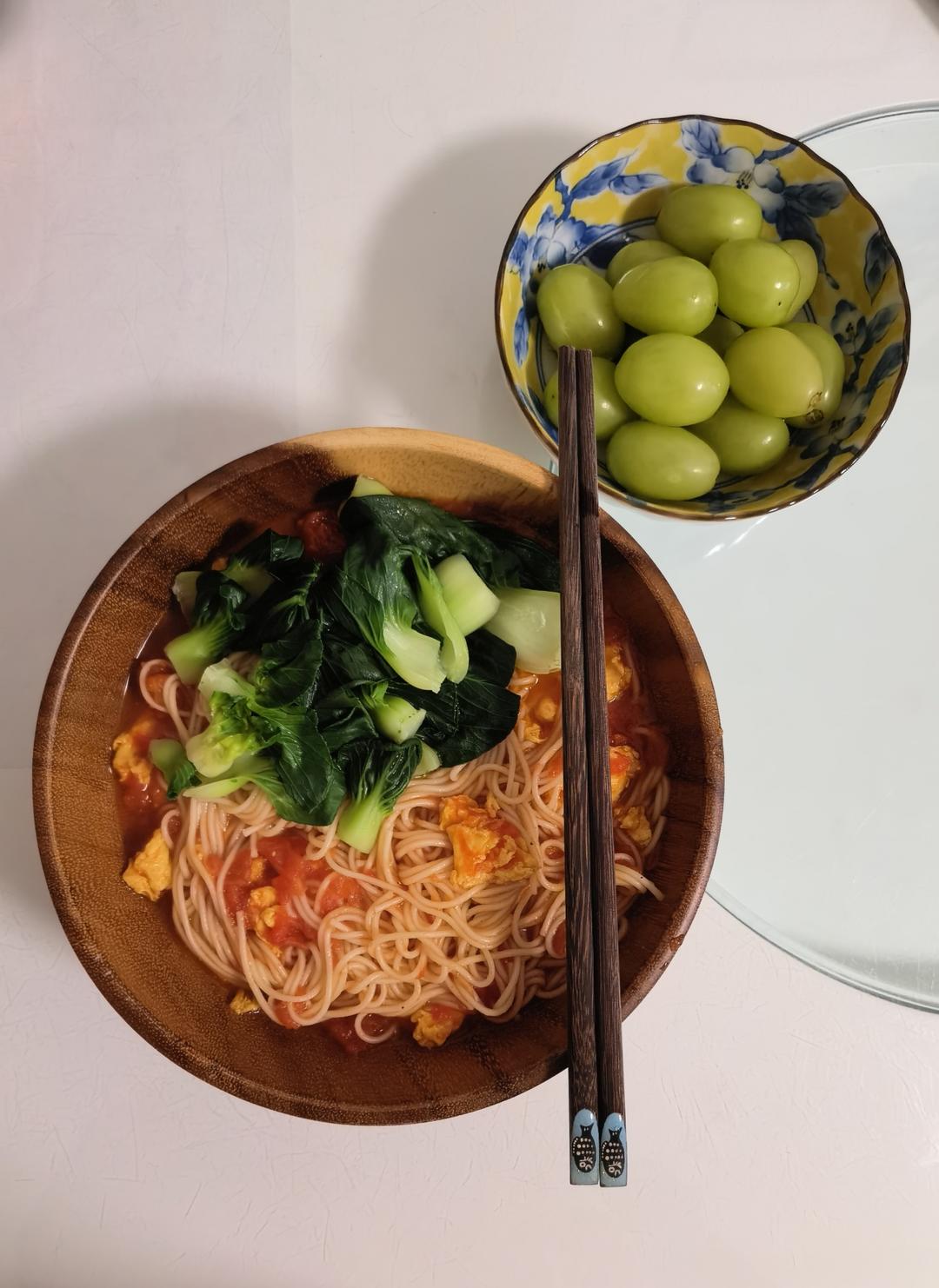 恨不得抱着锅舔的番茄鸡蛋面