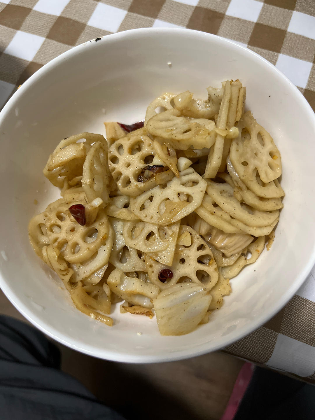 清炒藕片