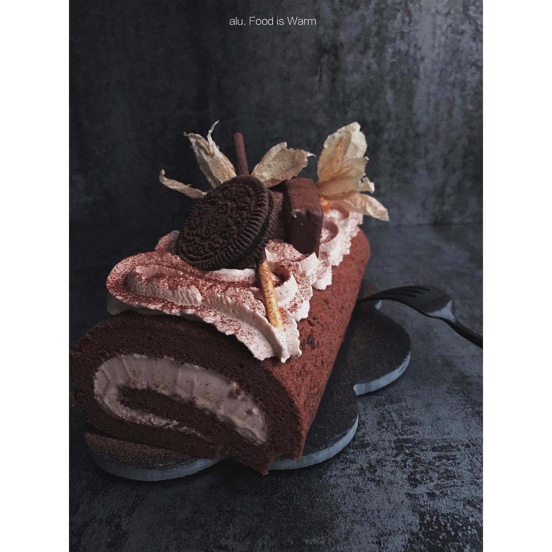 红丝绒波点蛋糕卷—精华液版