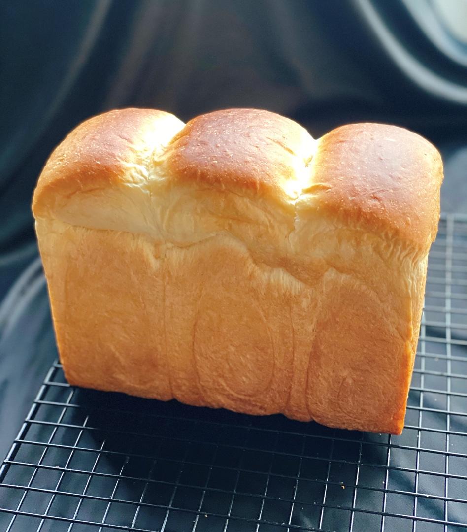 超棒的炼乳吐司只需一次发酵(450g土司盒x2)
