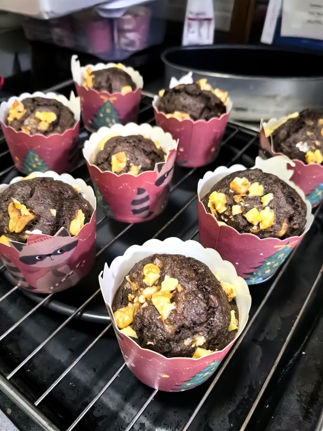 低脂香蕉可可布朗尼