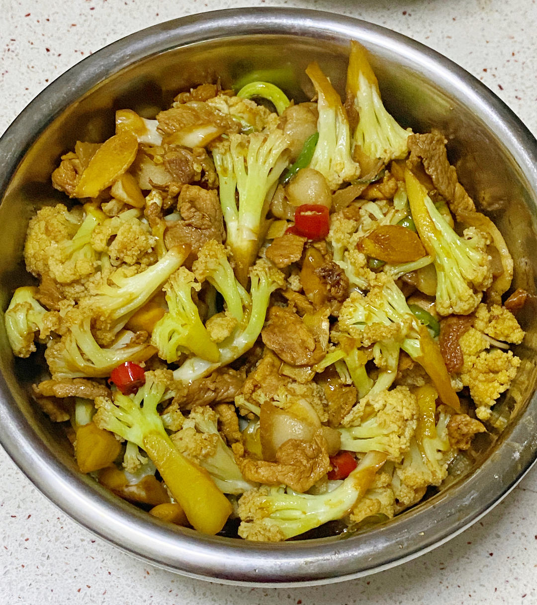 和饭店一个味道的干锅花菜