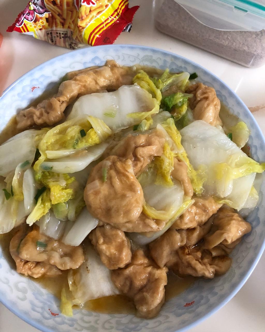 面筋烧白菜