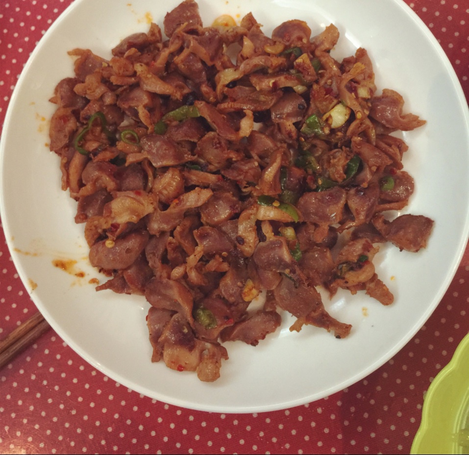 爆炒鸡胗