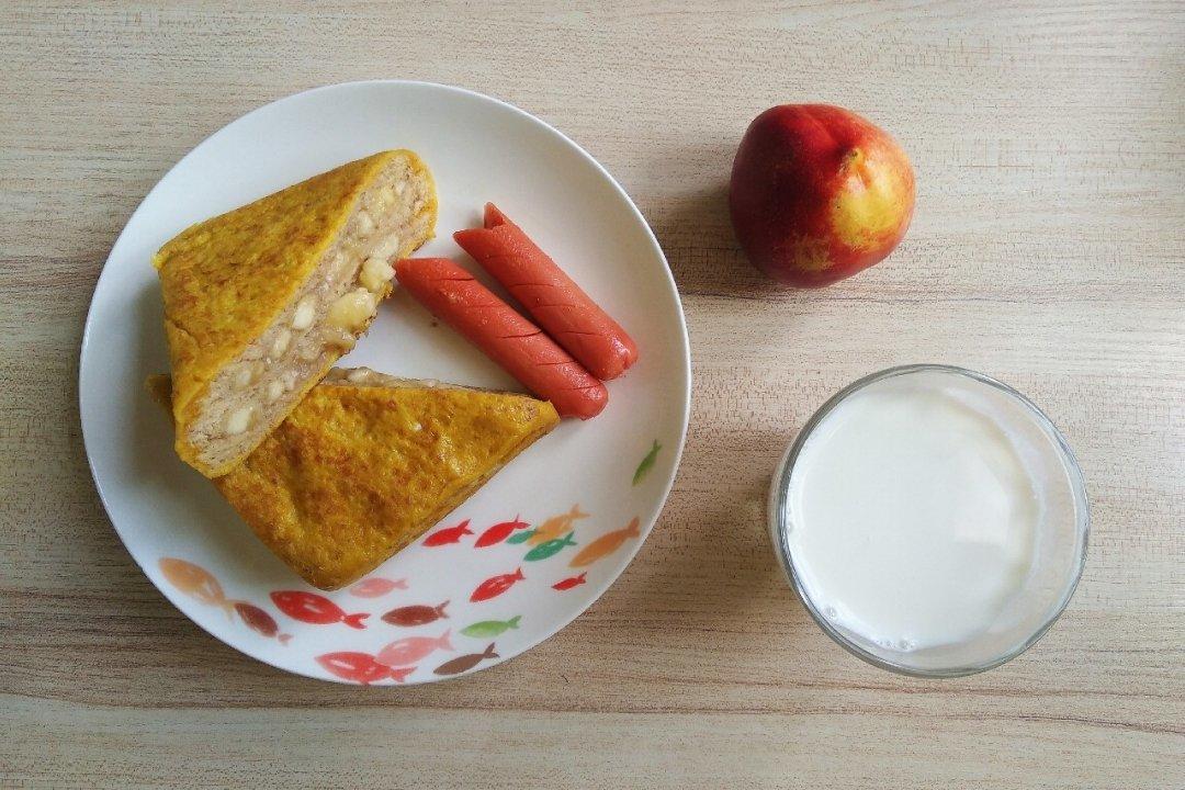香蕉泥花生酱西多士