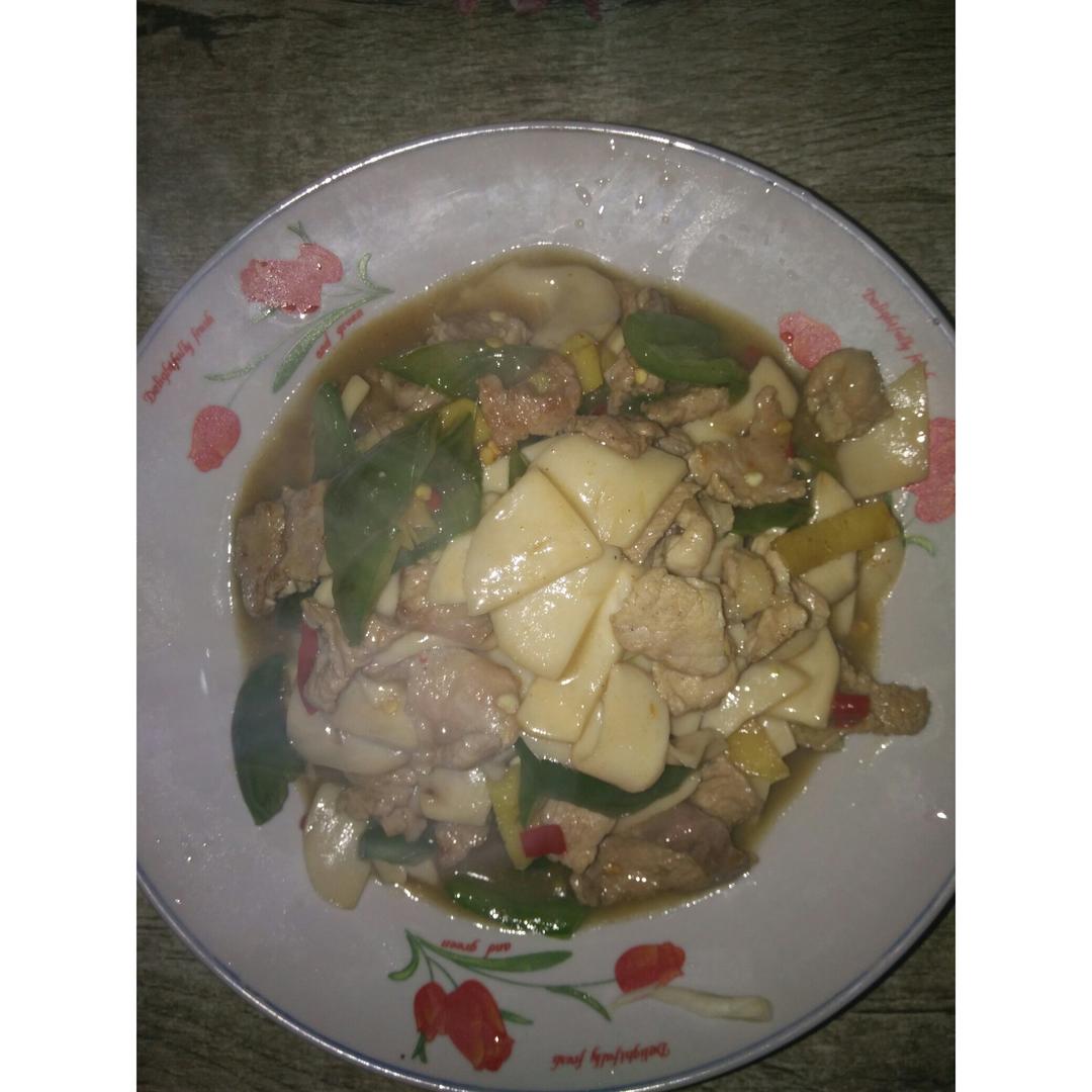 肉炒杏鲍菇