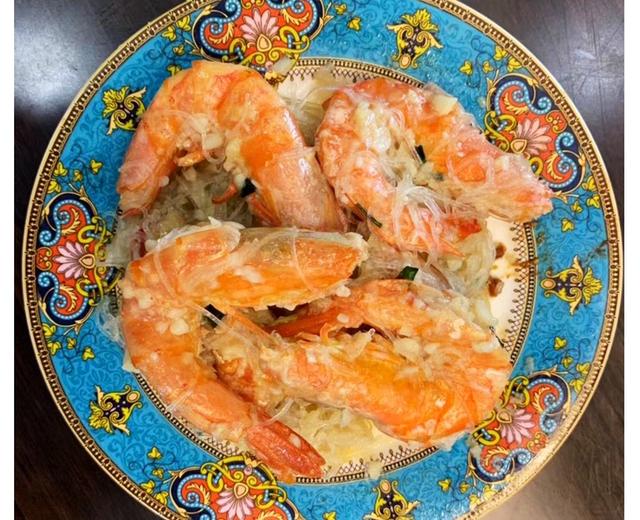 蒜蓉粉丝泰国虾的做法