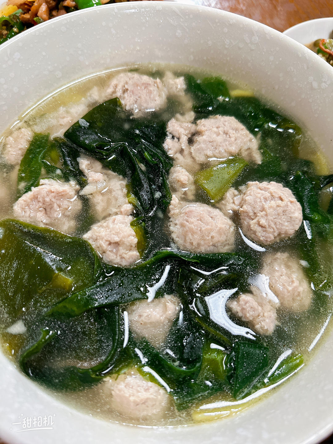 超鲜肉丸海带苗汤