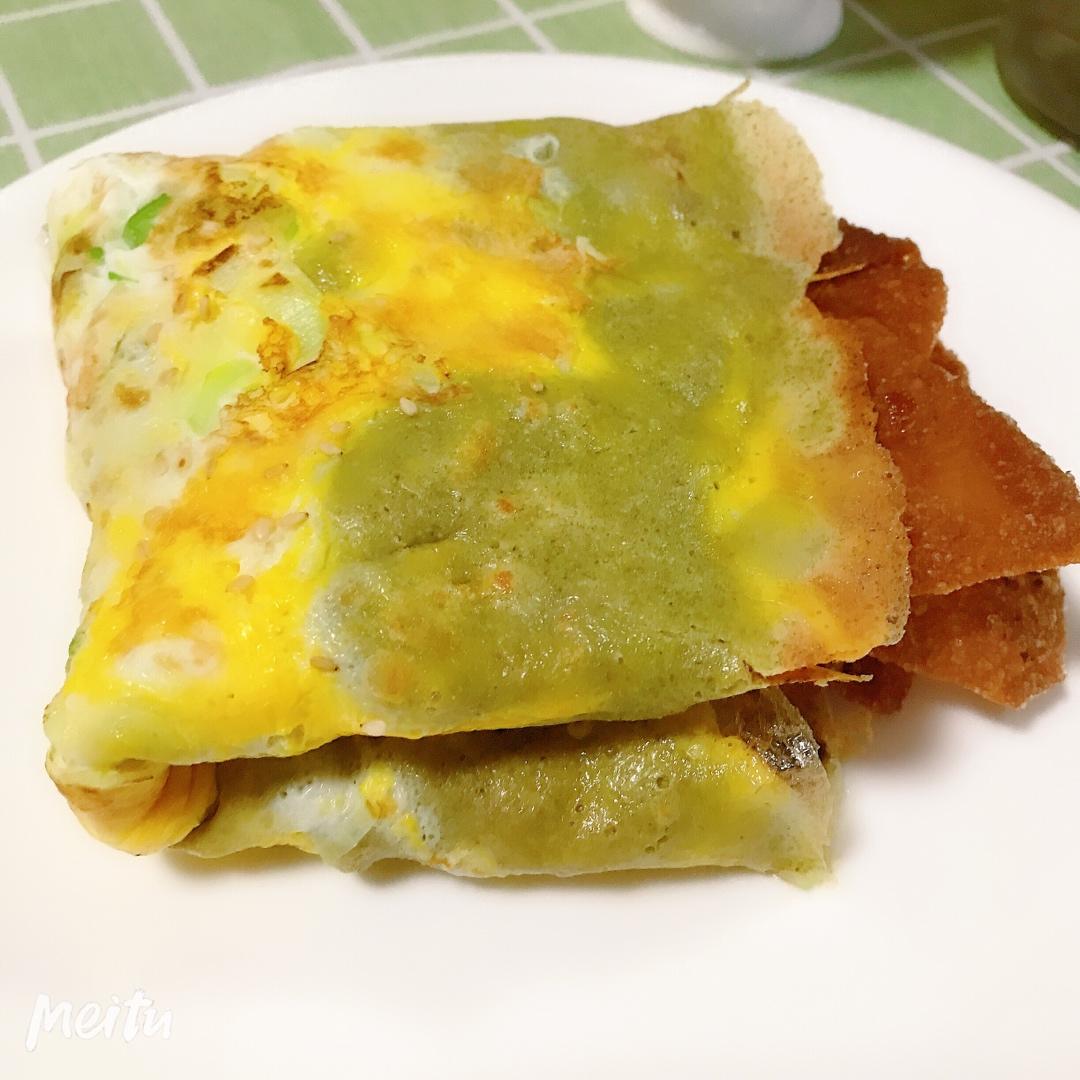 天津卫嘴子—纯绿豆煎饼果子