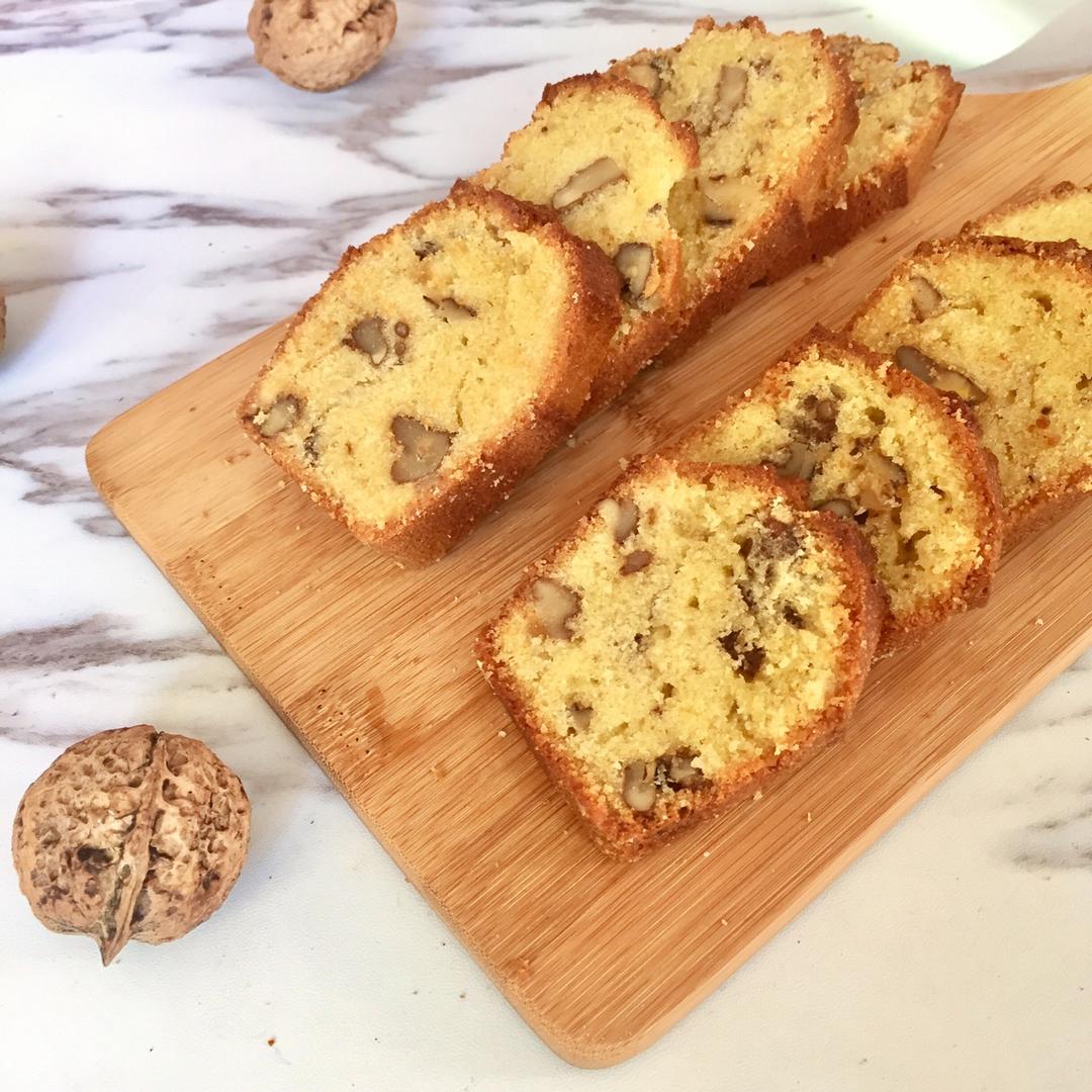 y晶晶做的焦糖核桃磅蛋糕