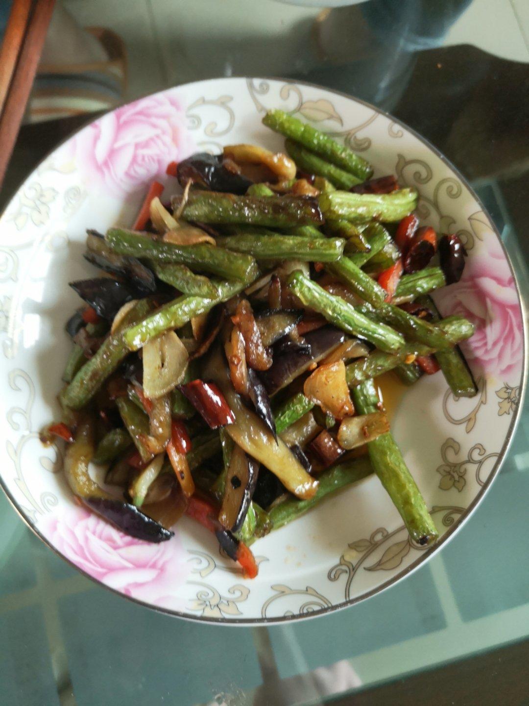 豇豆炒茄子
