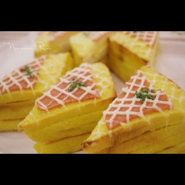 咸火腿鸡蛋煎三明治