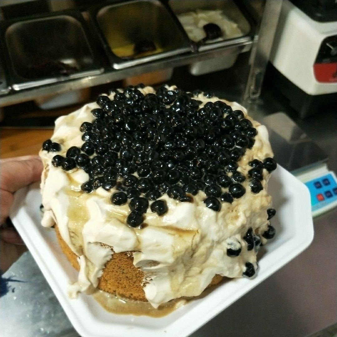 黑糖珍珠爆浆蛋糕