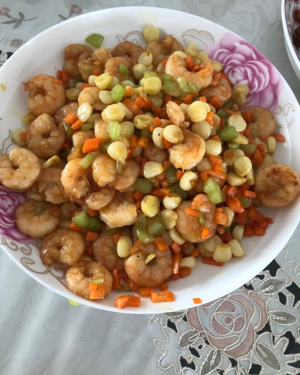 营养健康【三色炒虾仁】鲜香美味不打折!