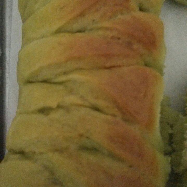 抹茶红豆面包