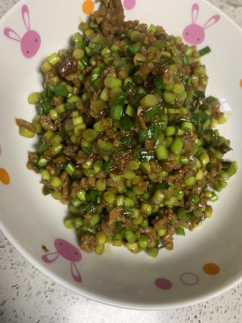 超下饭的蒜苔肉末