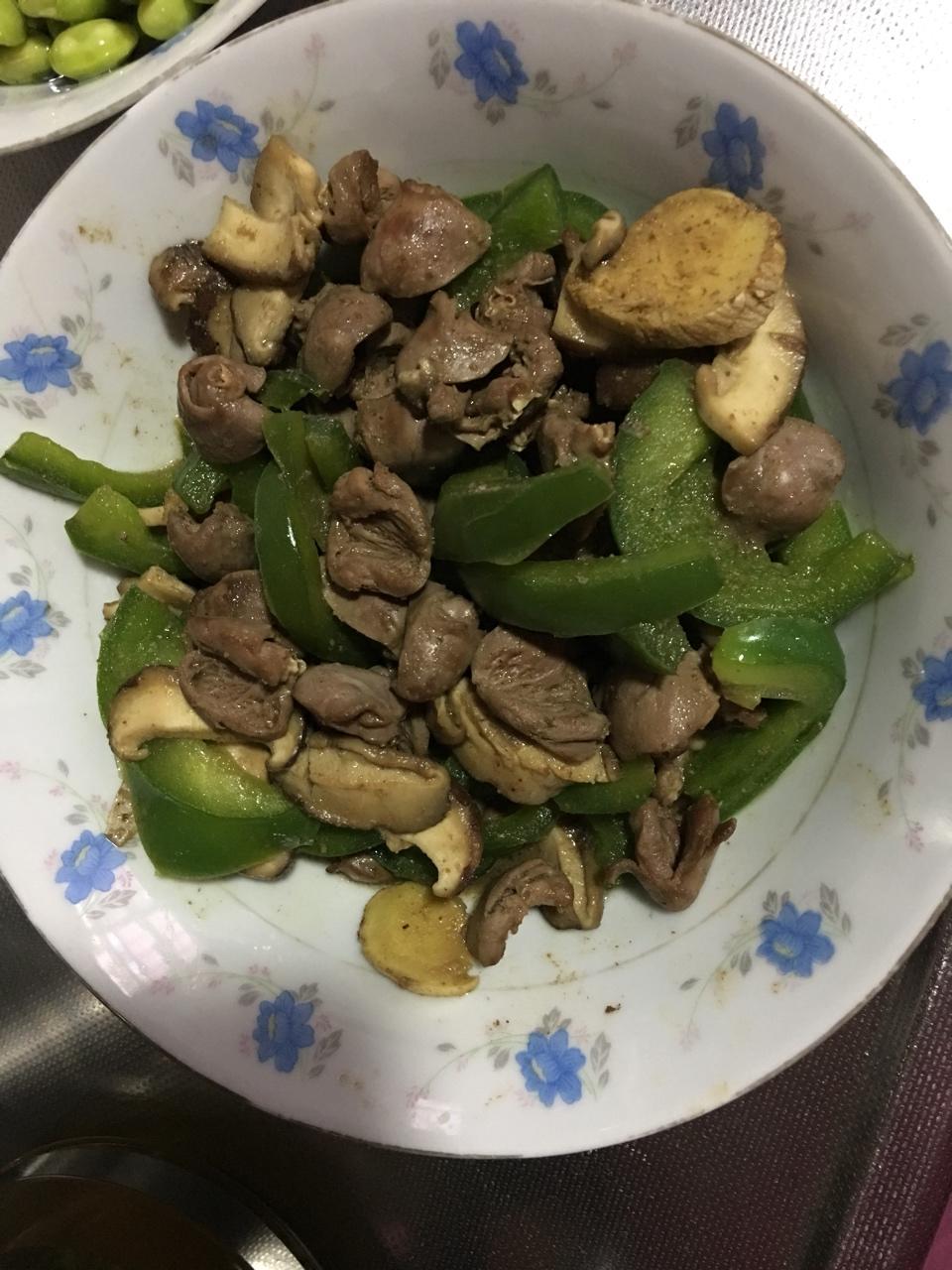 爆炒鸡心（孜然版）