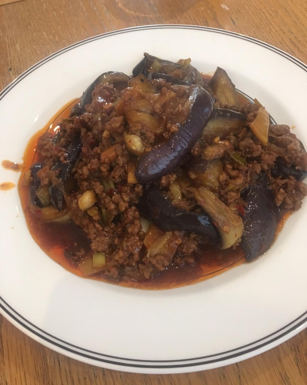 红烧肉沫茄子