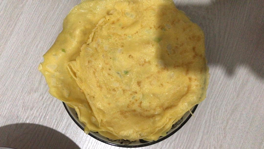 快速早餐鸡蛋葱花饼