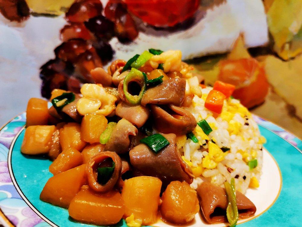 海肠捞饭