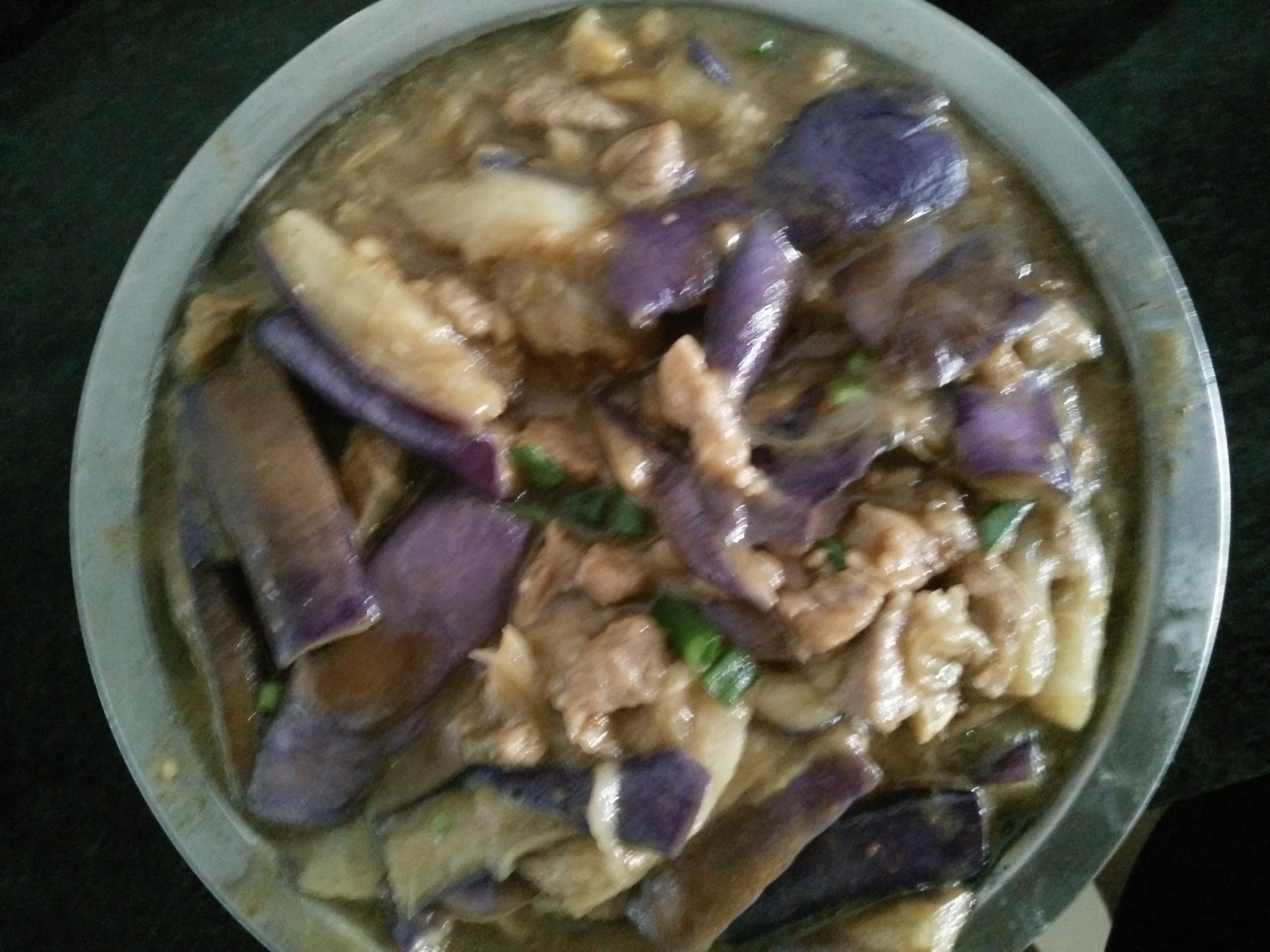 红烧肉沫茄子