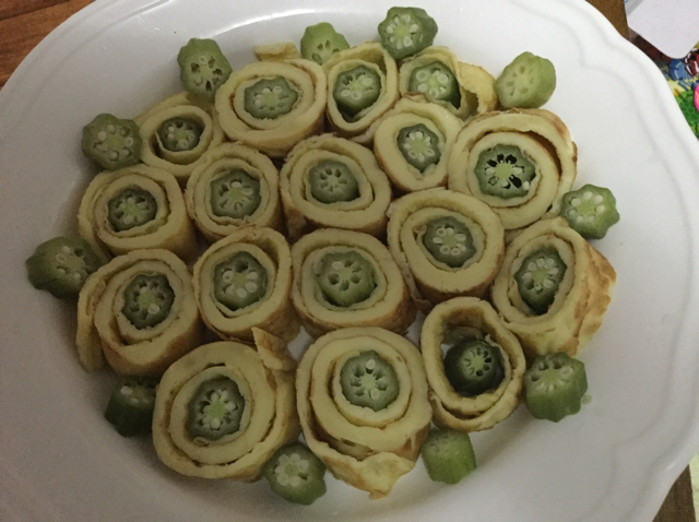秋葵厚蛋烧