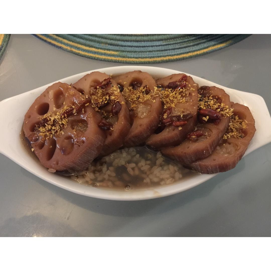 蜜汁糯米藕