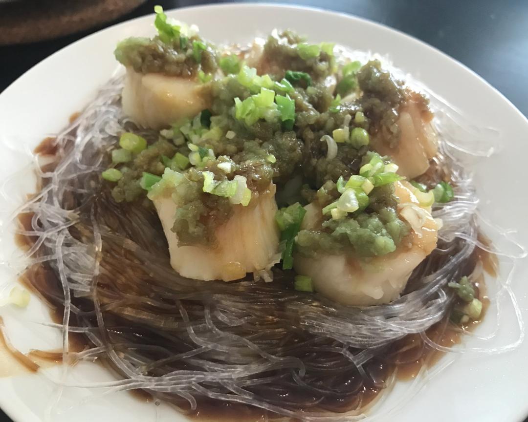 tiffanyaktf做的【懒人版】粉丝蒸贝柱,好吃到流眼泪