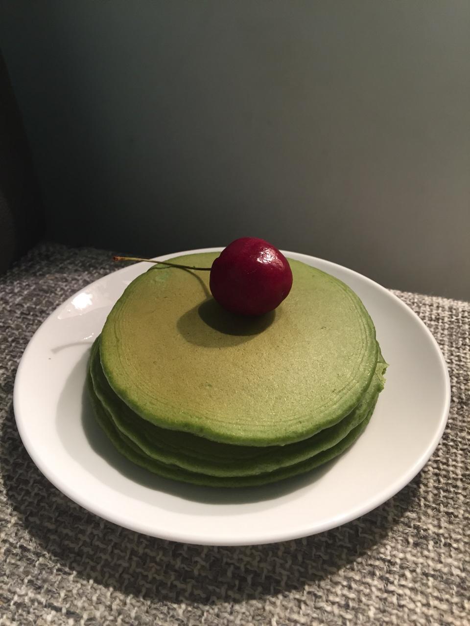 茬早餐8—抹茶松饼（无油）