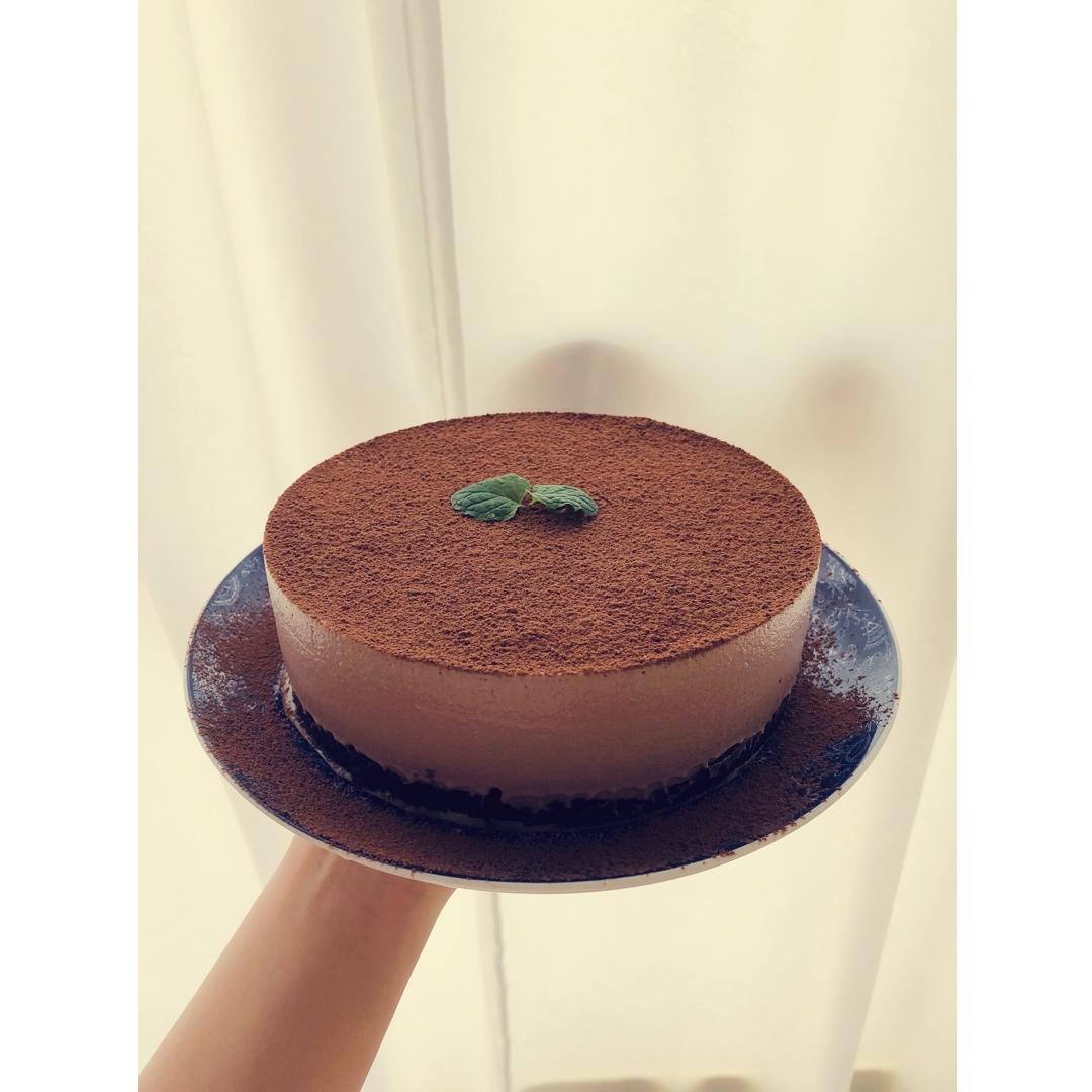 可可粉慕斯蛋糕6寸（步骤清晰）