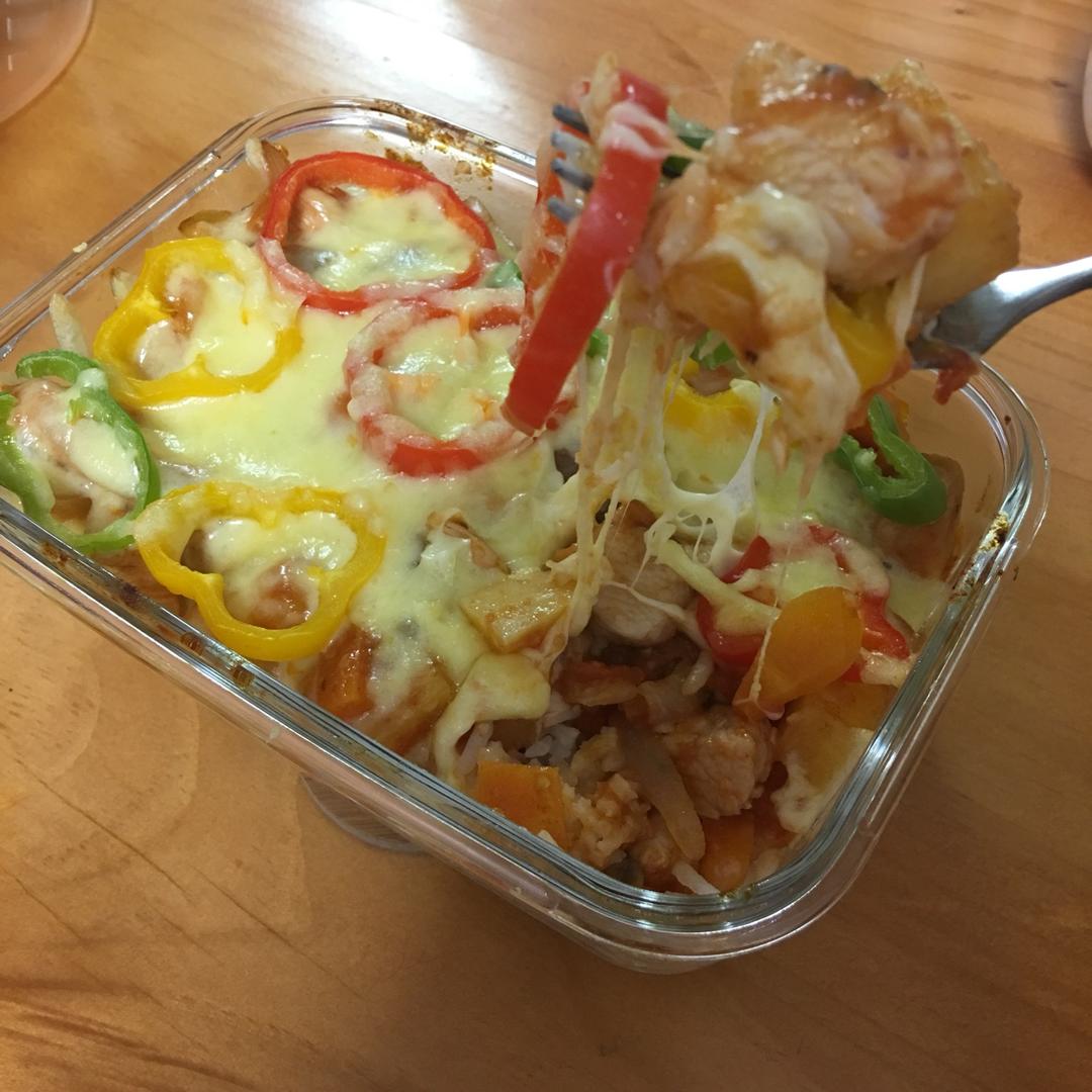 番茄鸡肉浓情焗饭【两人份】