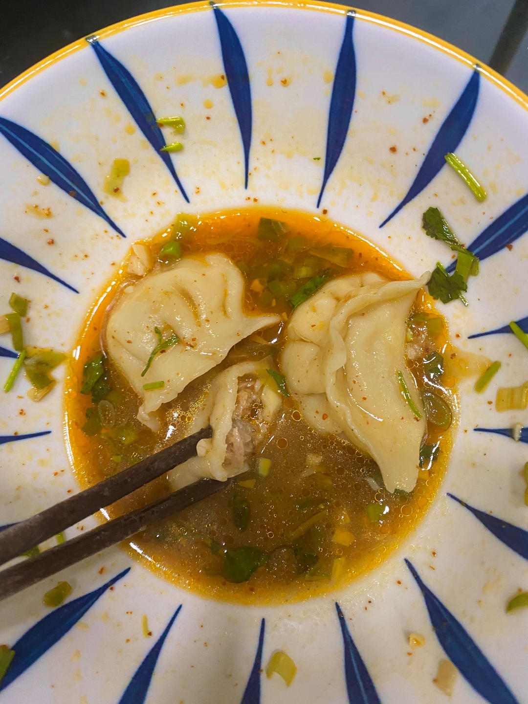 快手酸汤水饺（十分钟搞定）