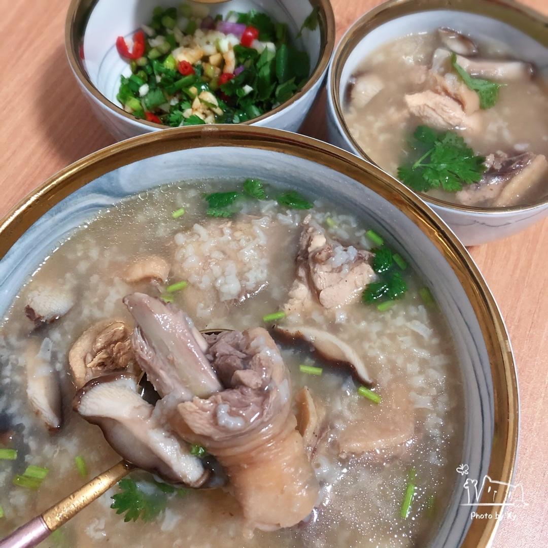 0失败香菇滑鸡粥
