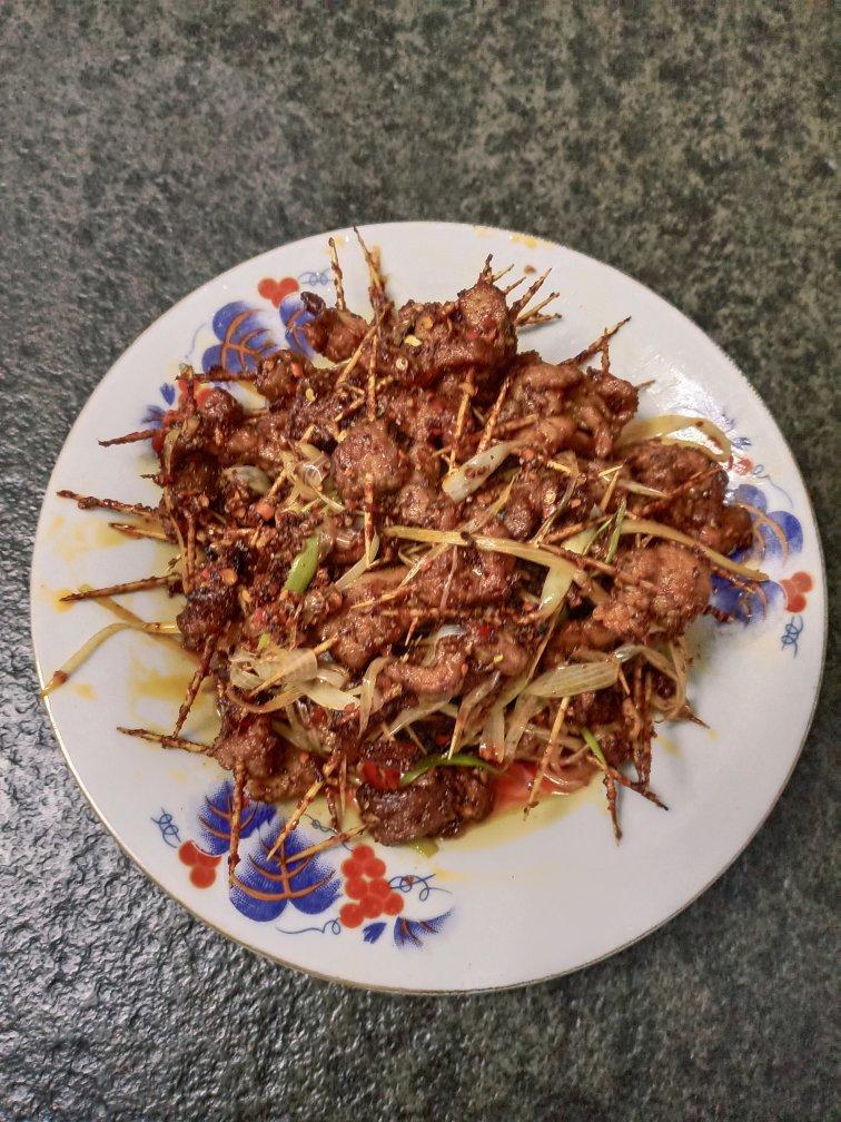 好吃的牙签牛肉 小零食自制麻辣肉串