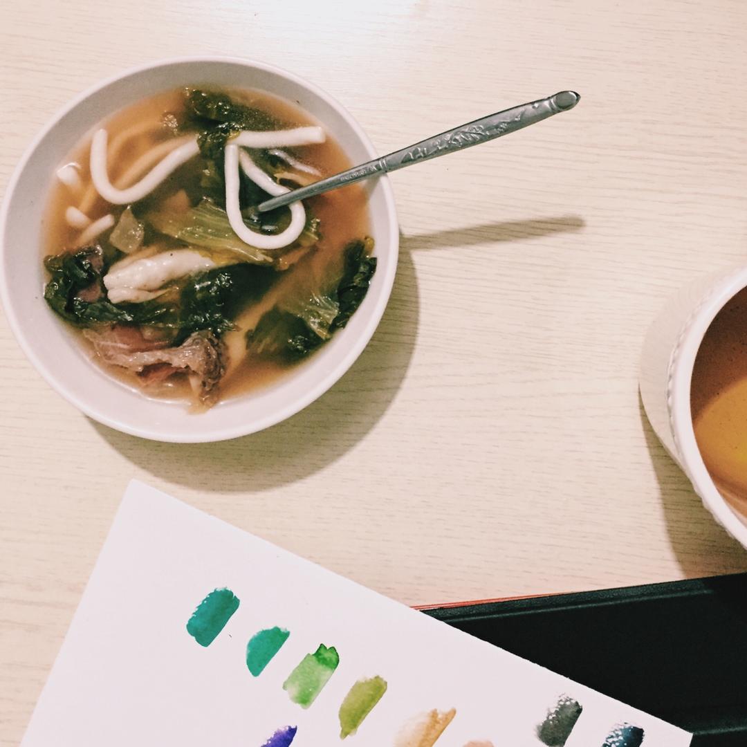 泡菜肥牛乌冬面