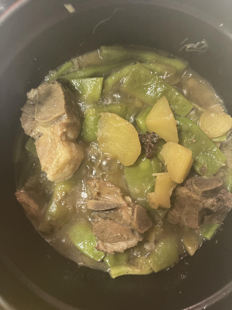 东北油豆角炖排骨