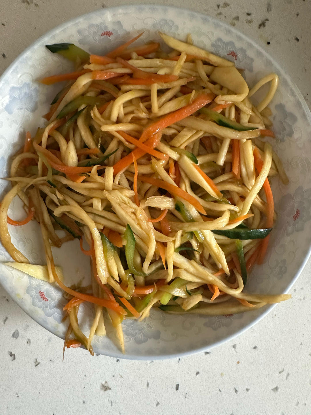 茭白炒三丝