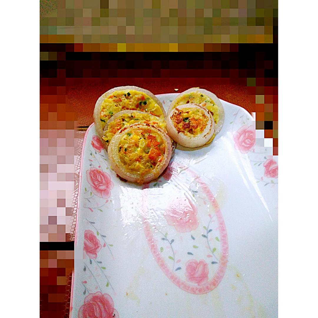 洋葱圈蛋饼
