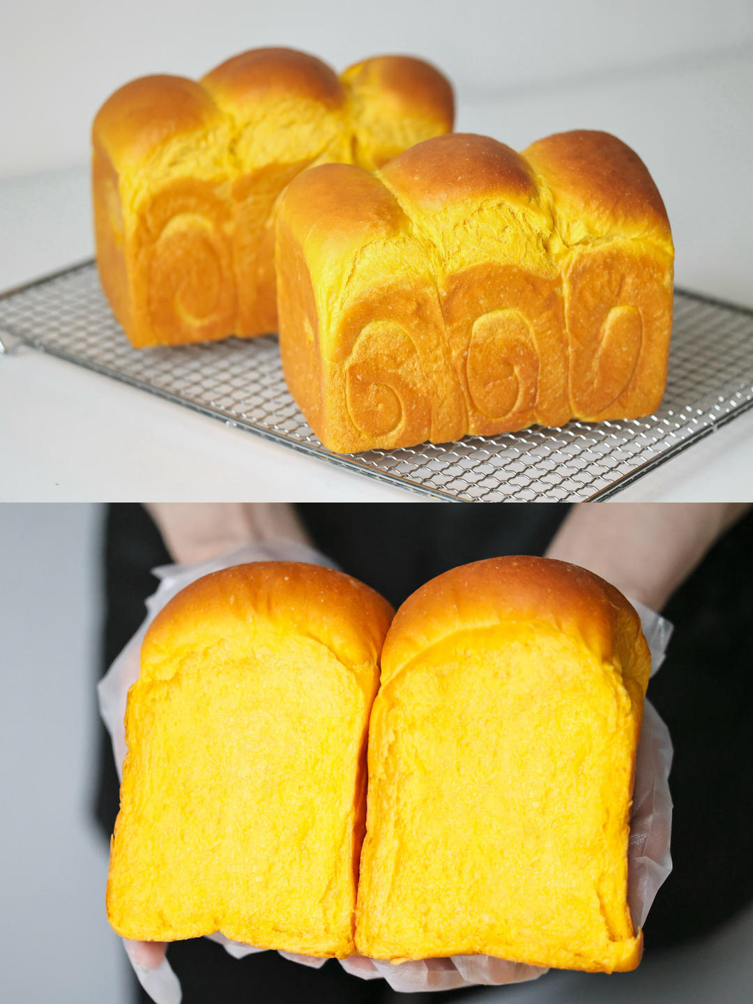 金灿灿柔软好吃的南瓜吐司｜超适合秋冬