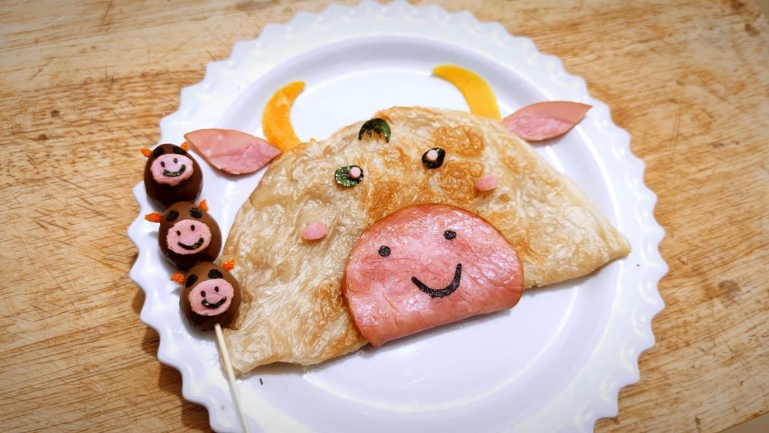 🐮牛年大吉餐盘画