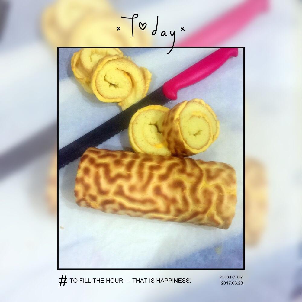 配方清晰的虎皮蛋糕卷