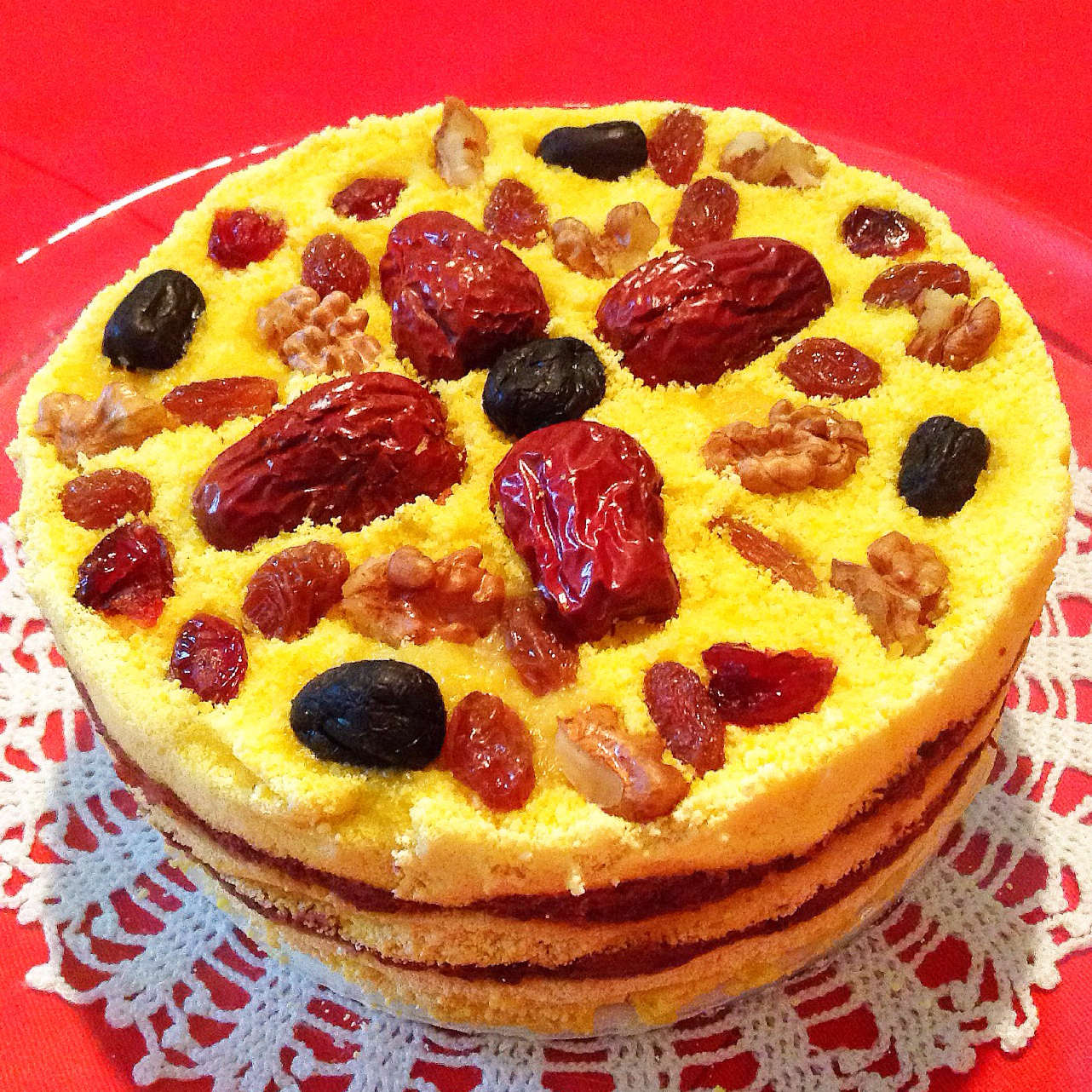 yy_yie0做的南瓜松糕