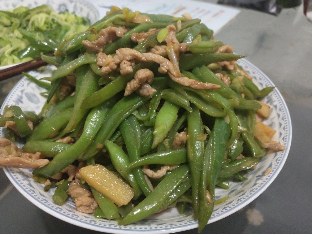 豆角炒肉丝