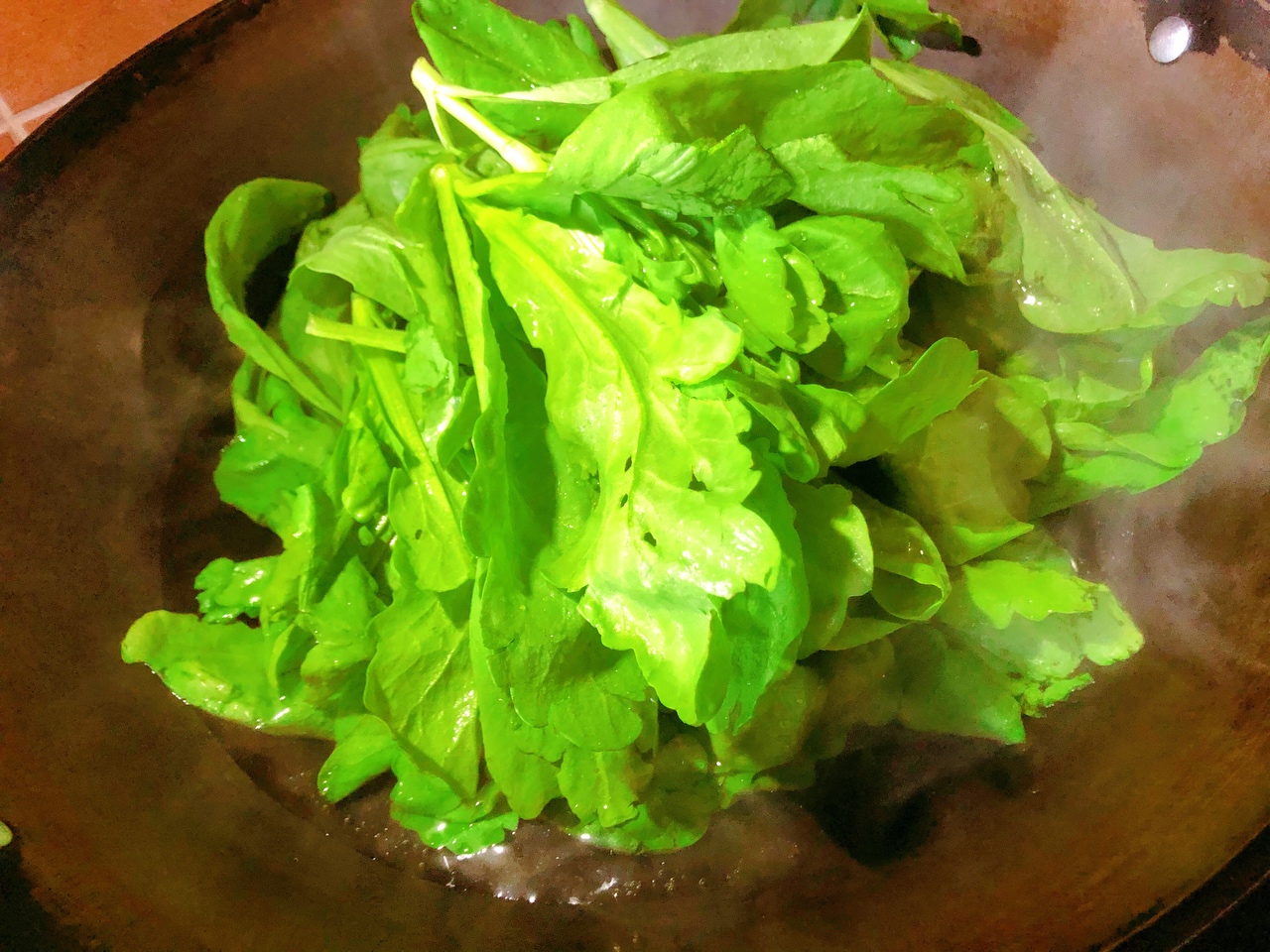 减肥菜——黄豆酱茼蒿的做法 步骤4