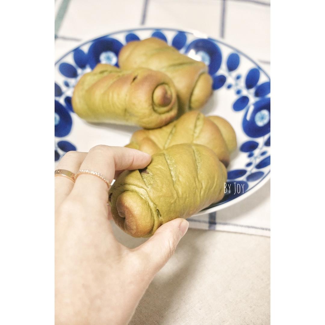 抹茶辫子面包