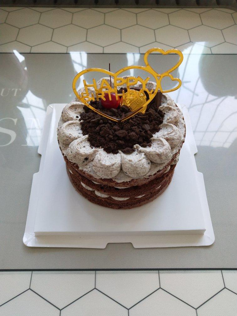 简单易做的巧克力生日蛋糕（6寸）