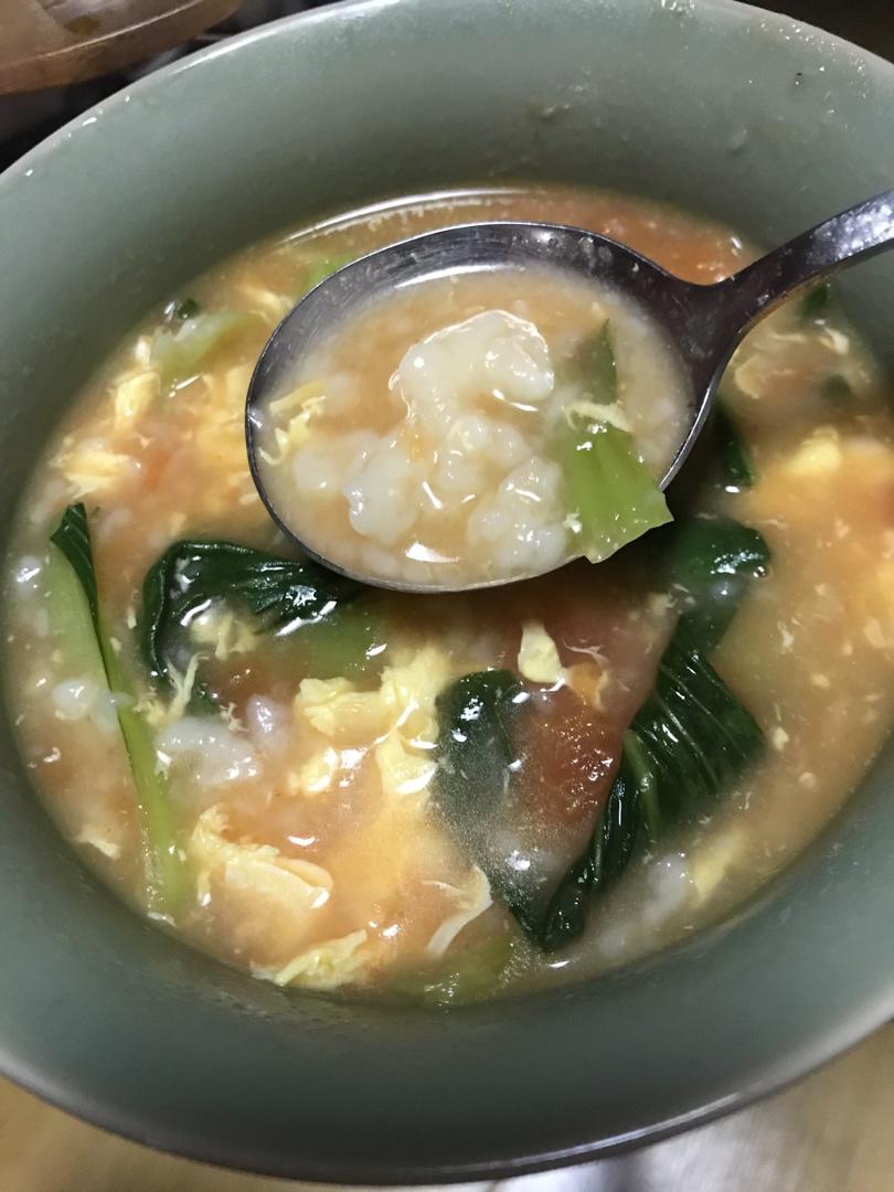 西红柿鸡蛋疙瘩汤