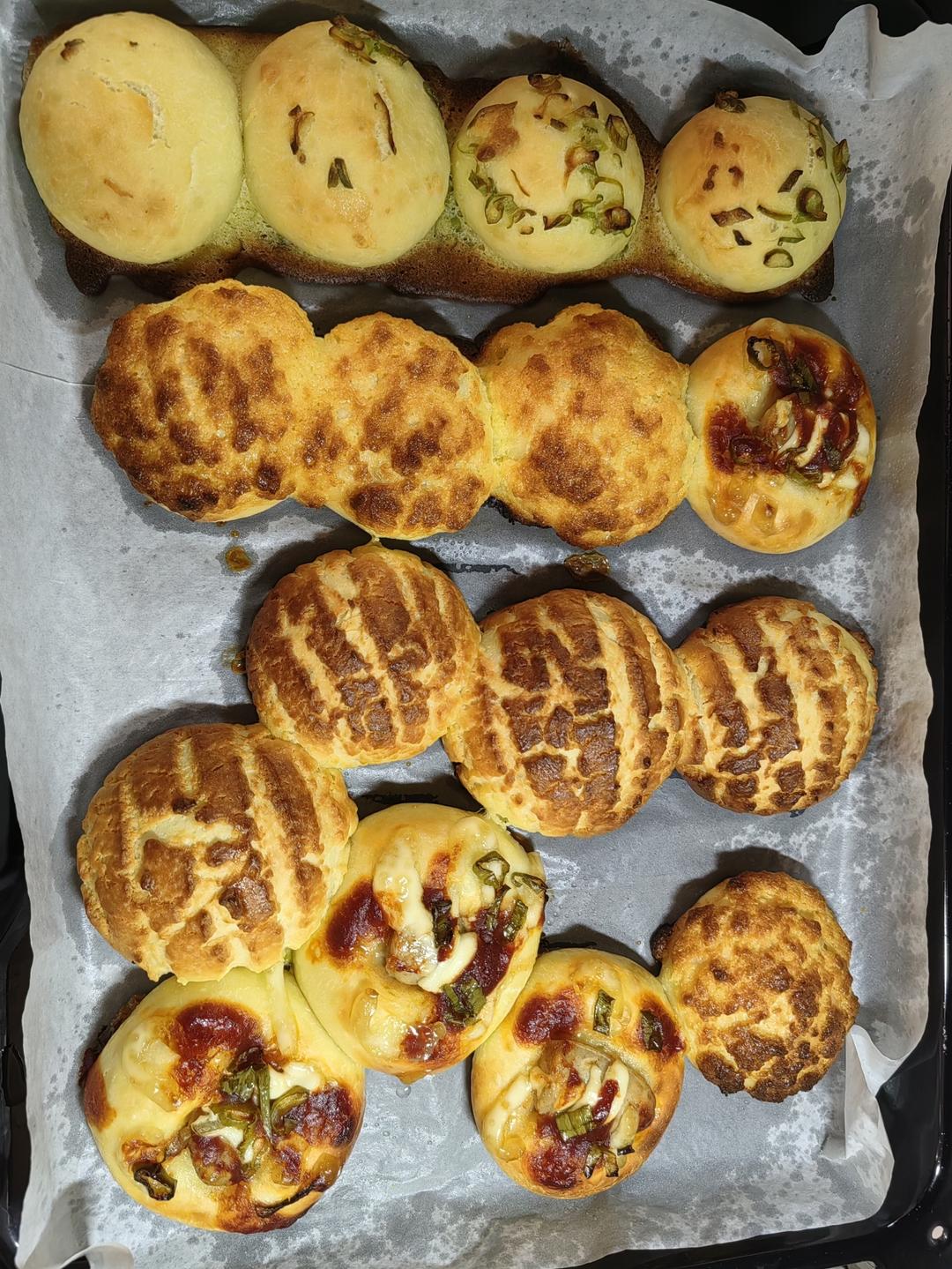 万能面团~一个面包解锁4种口味，太好吃了吧！